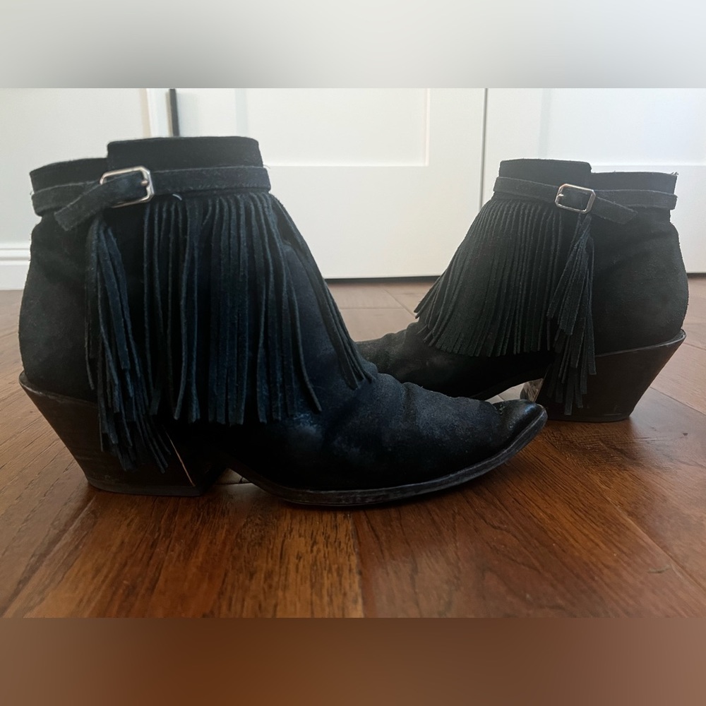 Sigerson Morrison suede black booties